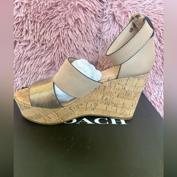 COACH - Isla Metallic Wedge: Women’s size 7.5B - Picture 4 of 14